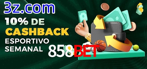 10% de bônus de cashback na 858Bet